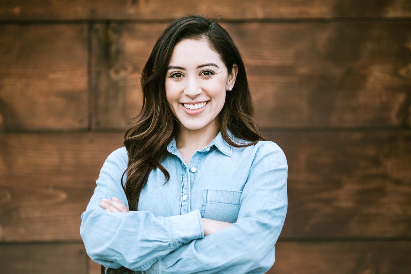 Confident Latina Woman Portrait